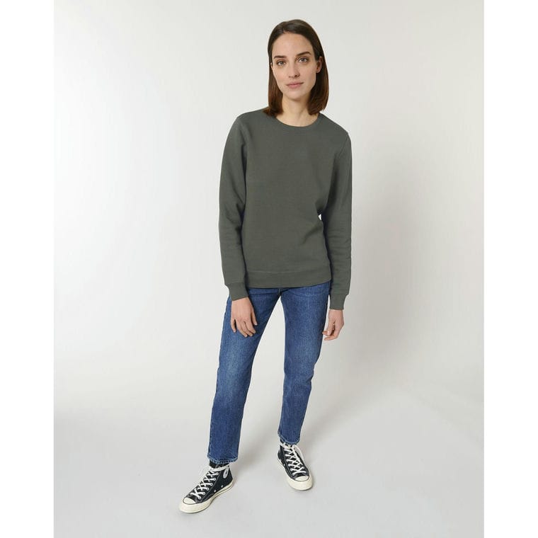 Bluză cu guler rotund Unisex Roller Khaki XXL