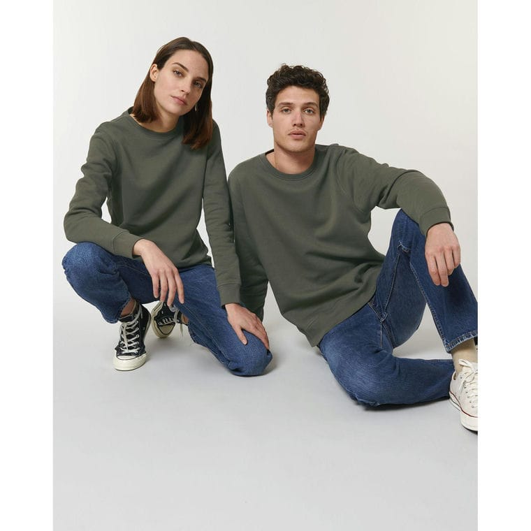 Bluză cu guler rotund Unisex Roller Khaki XXL