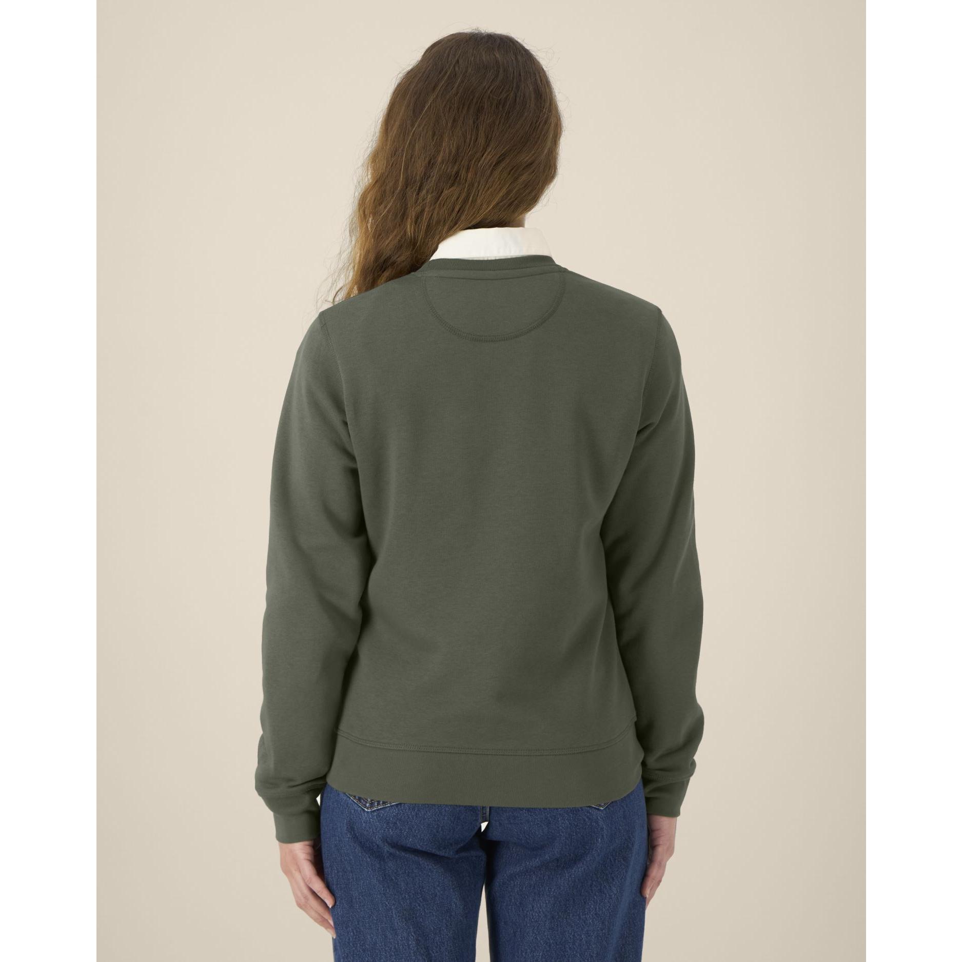 Bluză cu guler rotund Unisex Roller Khaki L