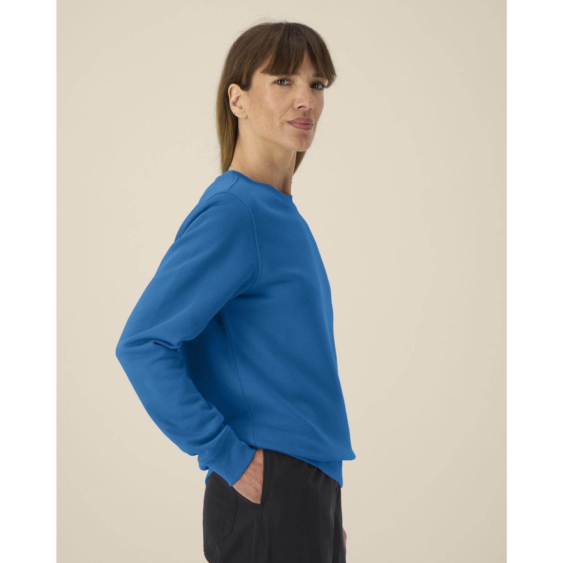 Bluză cu guler rotund Unisex Roller Royal Blue L