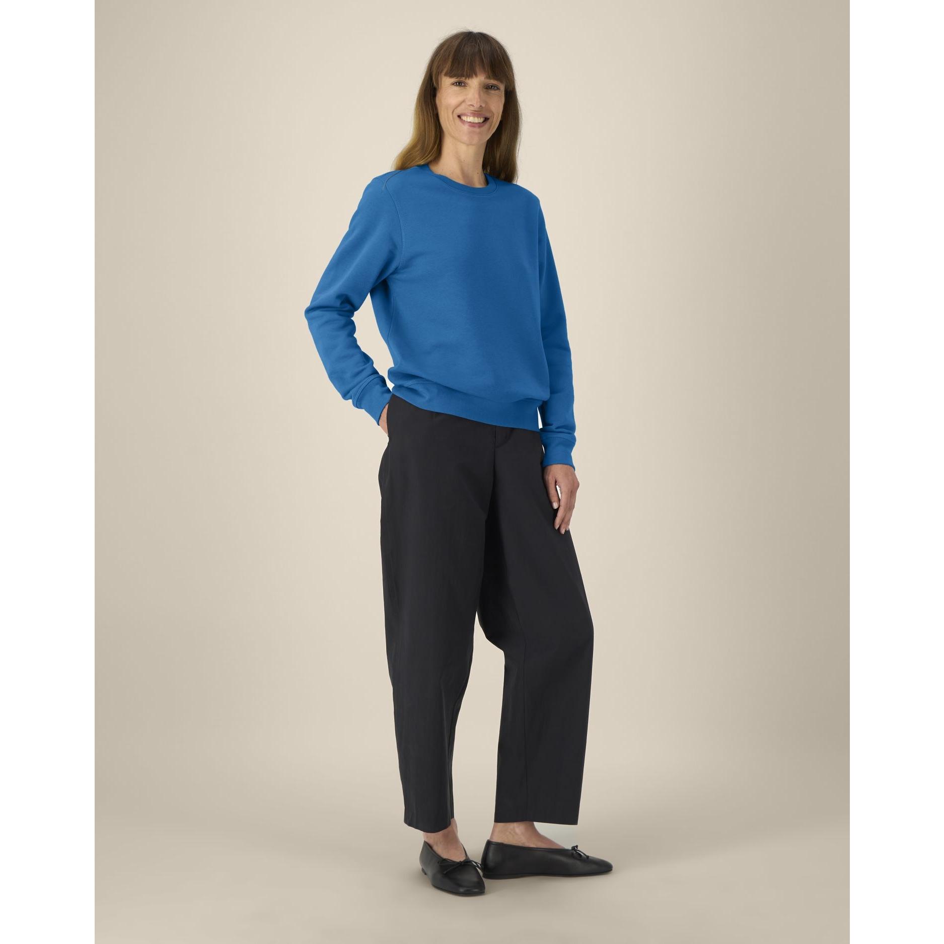 Bluză cu guler rotund Unisex Roller Royal Blue L