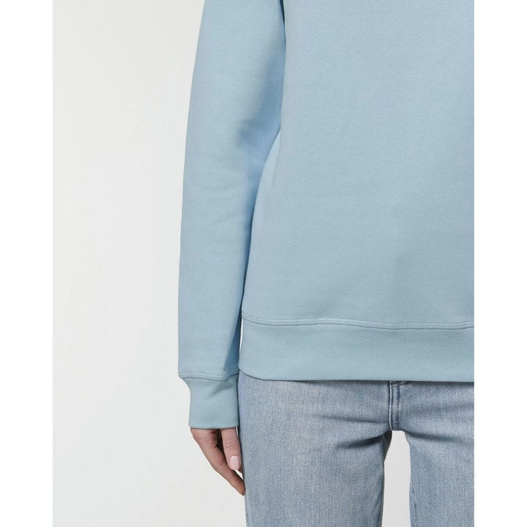 Bluză cu guler rotund Unisex Roller Sky blue L