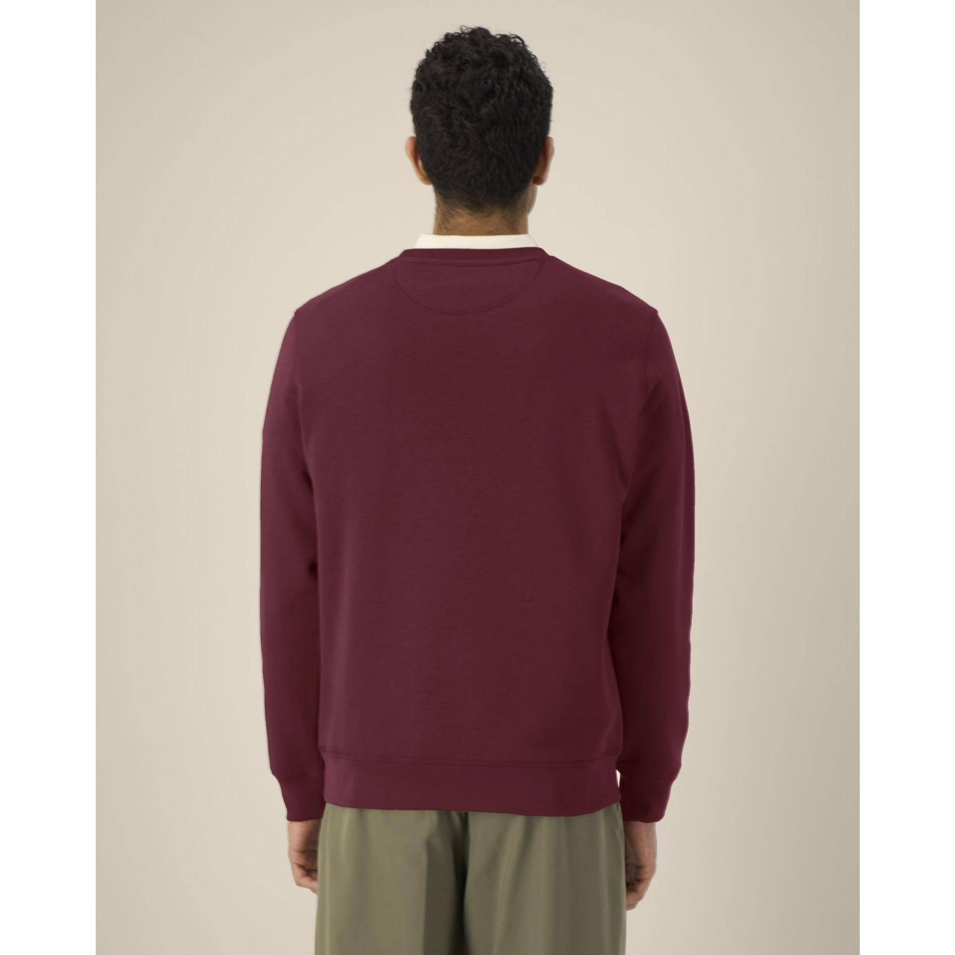 Bluză cu guler rotund Unisex Roller Burgundy L