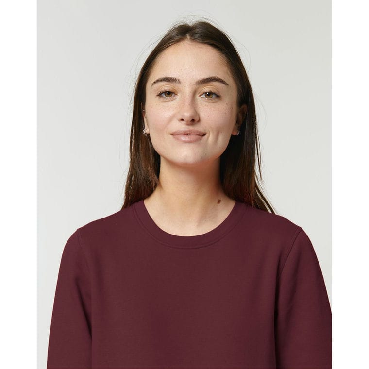 Bluză cu guler rotund Unisex Roller Burgundy XXL