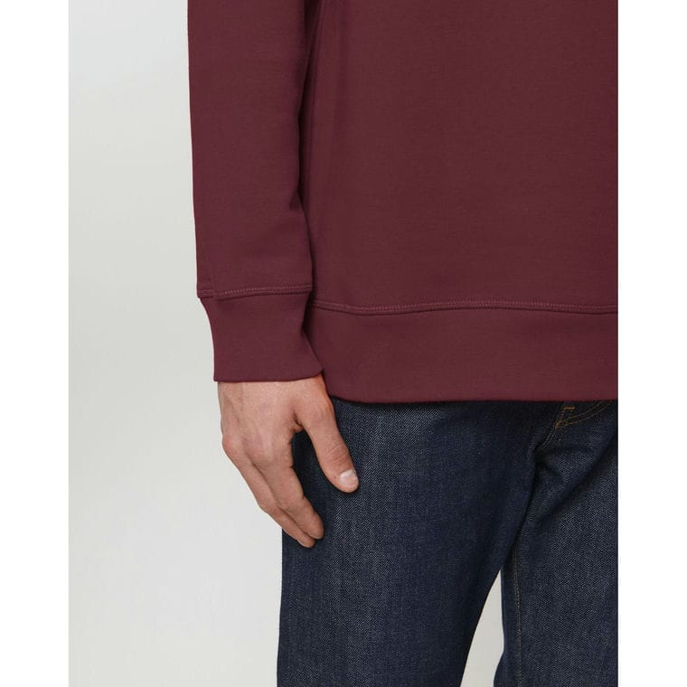 Bluză cu guler rotund Unisex Roller Burgundy XXL