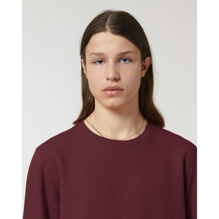 Bluză cu guler rotund Unisex Roller Burgundy XXL