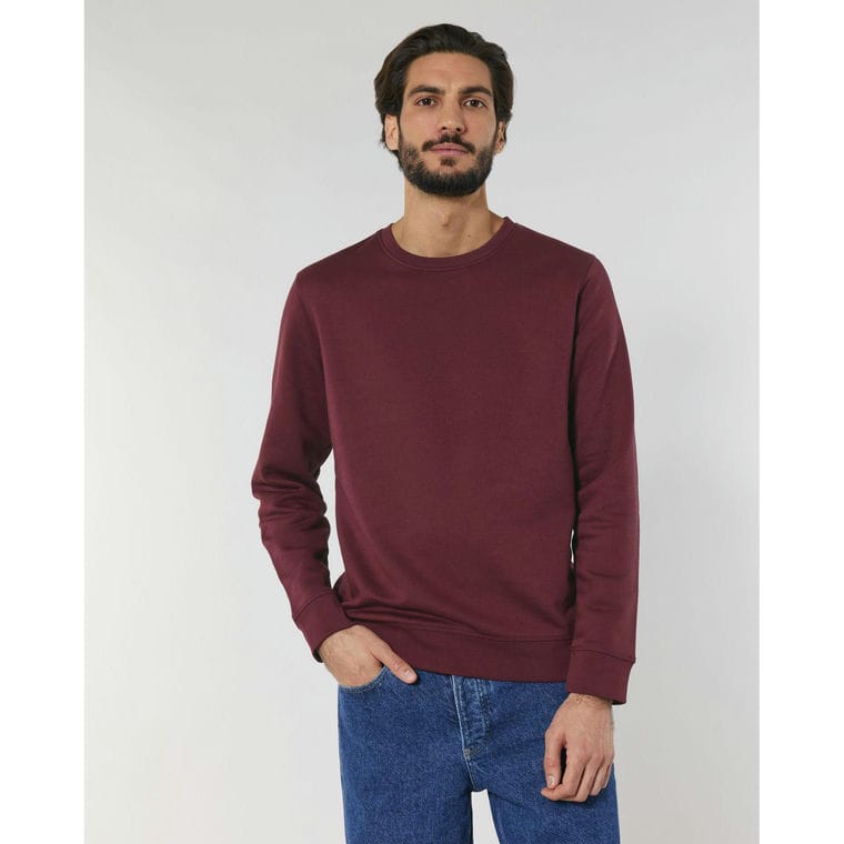 Bluză cu guler rotund Unisex Roller Burgundy XXL