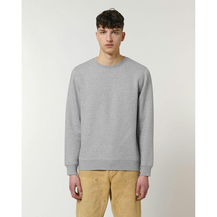 Bluză cu guler rotund Unisex Roller Heather Grey XXL