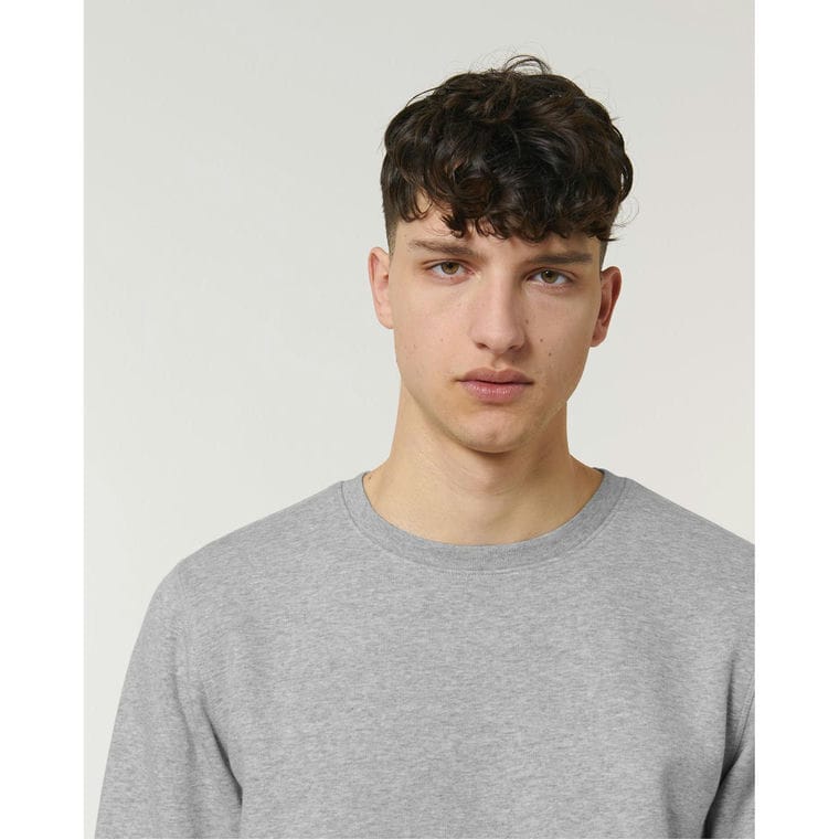 Bluză cu guler rotund Unisex Roller Heather Grey XXL