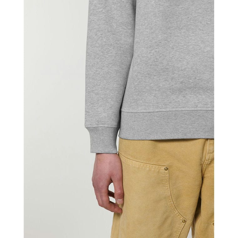 Bluză cu guler rotund Unisex Roller Heather Grey XXL