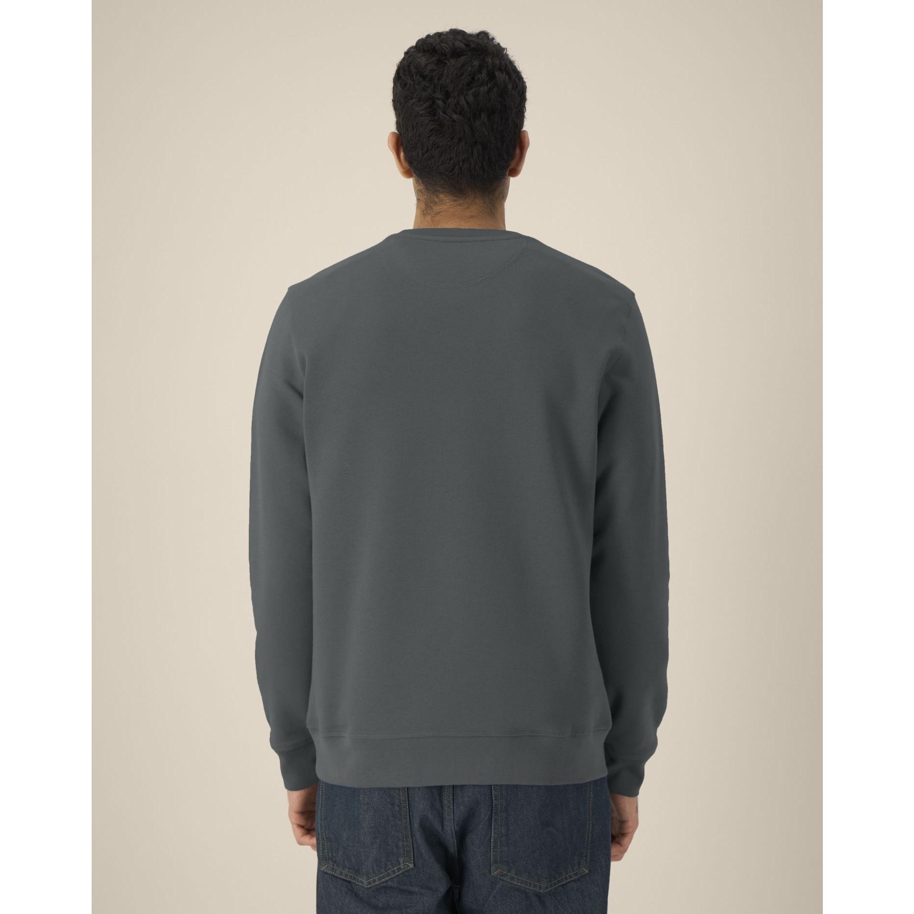 Bluză cu guler rotund Unisex Roller Anthracite L