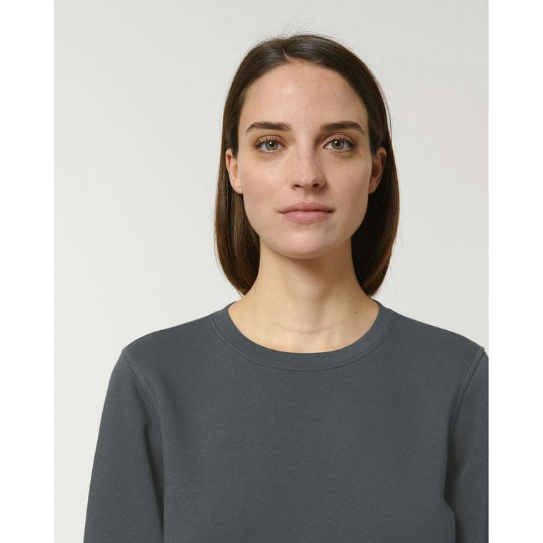 Bluză cu guler rotund Unisex Roller Anthracite L