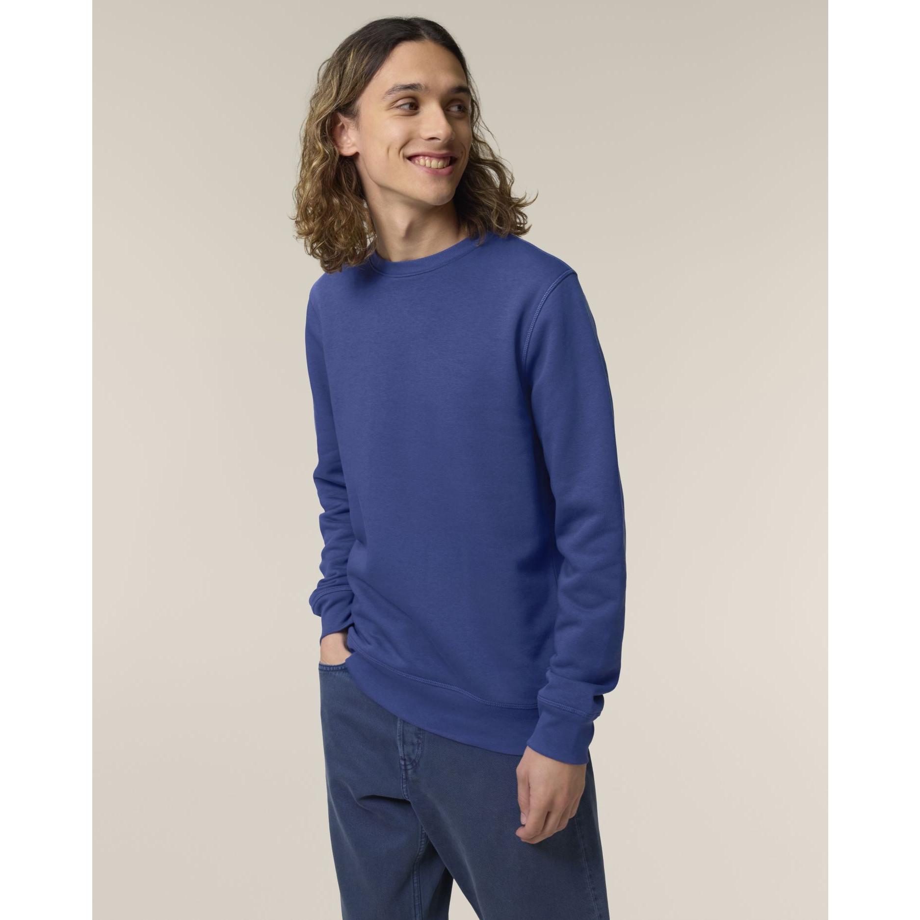 Bluză cu guler rotund Unisex Roller Dusk L
