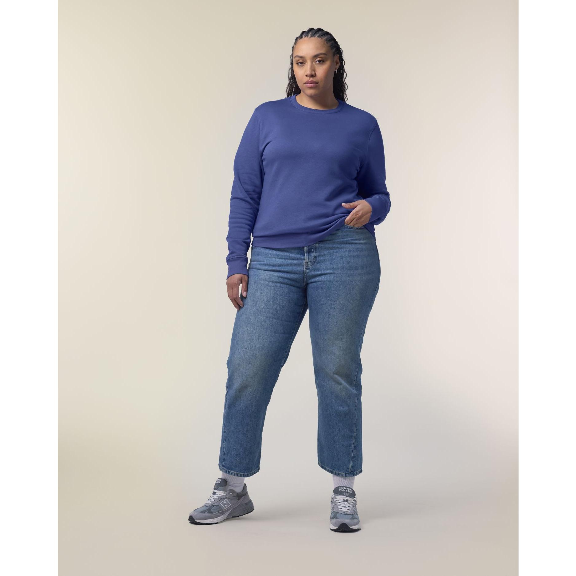 Bluză cu guler rotund Unisex Roller Dusk L
