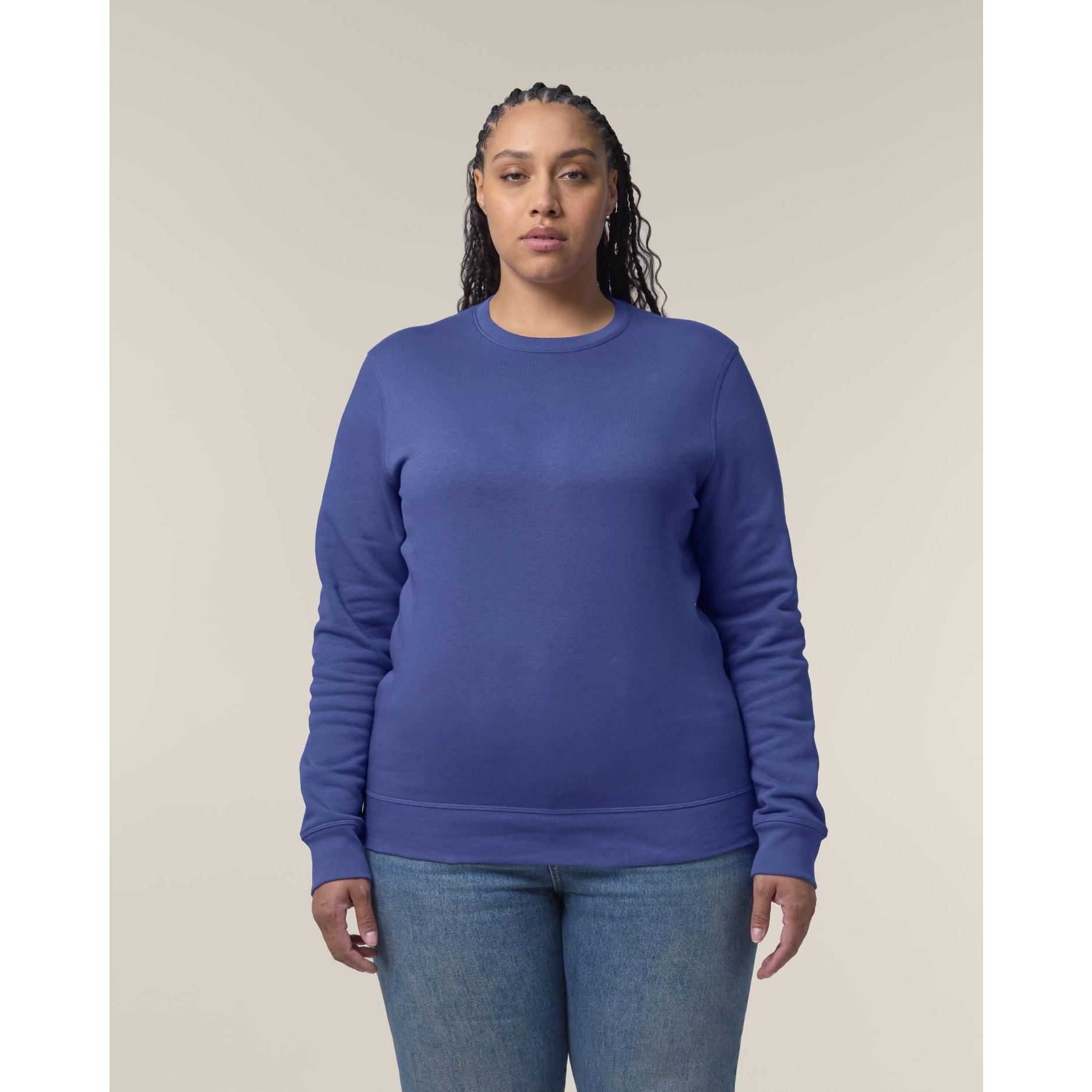 Bluză cu guler rotund Unisex Roller Dusk L