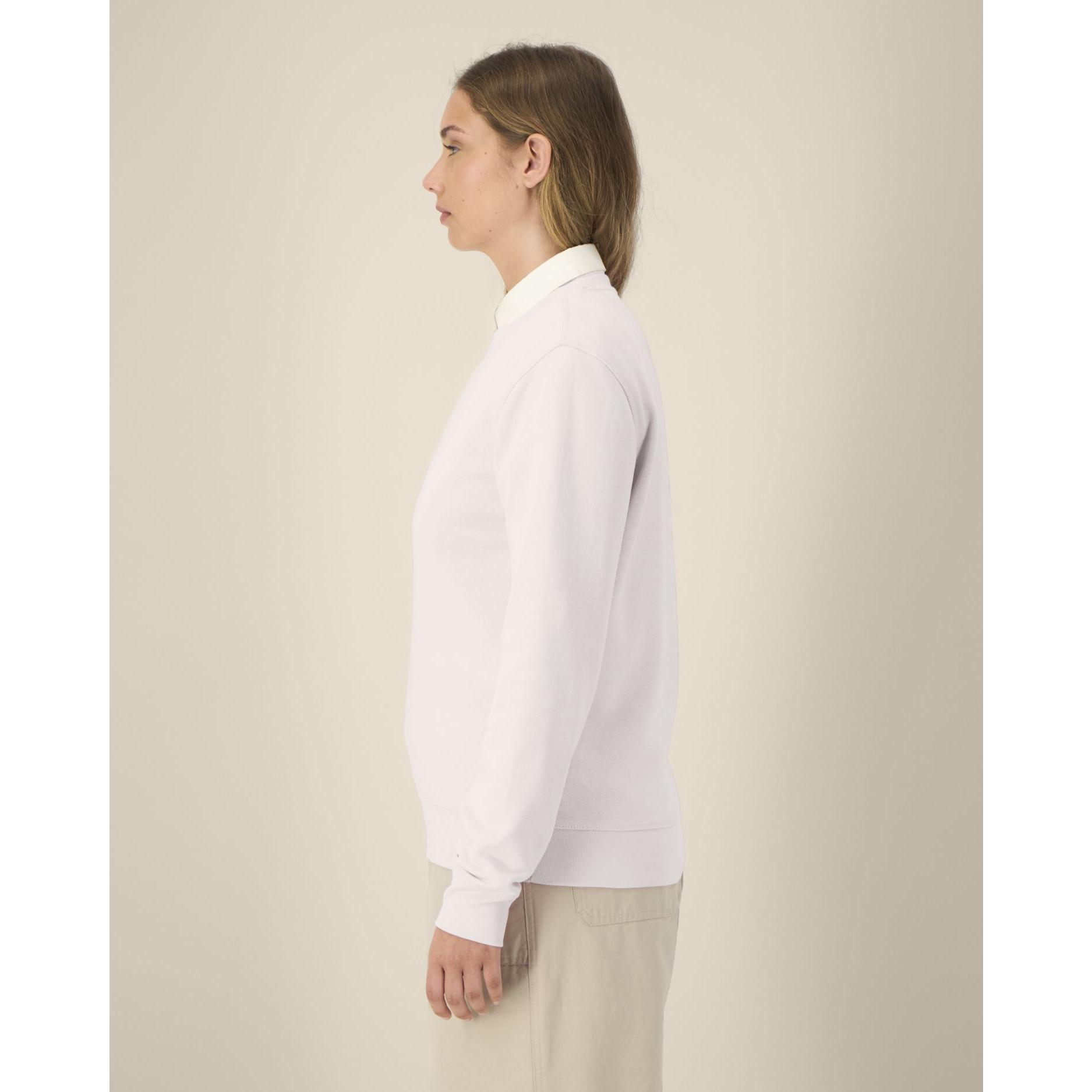 Bluză cu guler rotund Unisex Roller Vintage White L