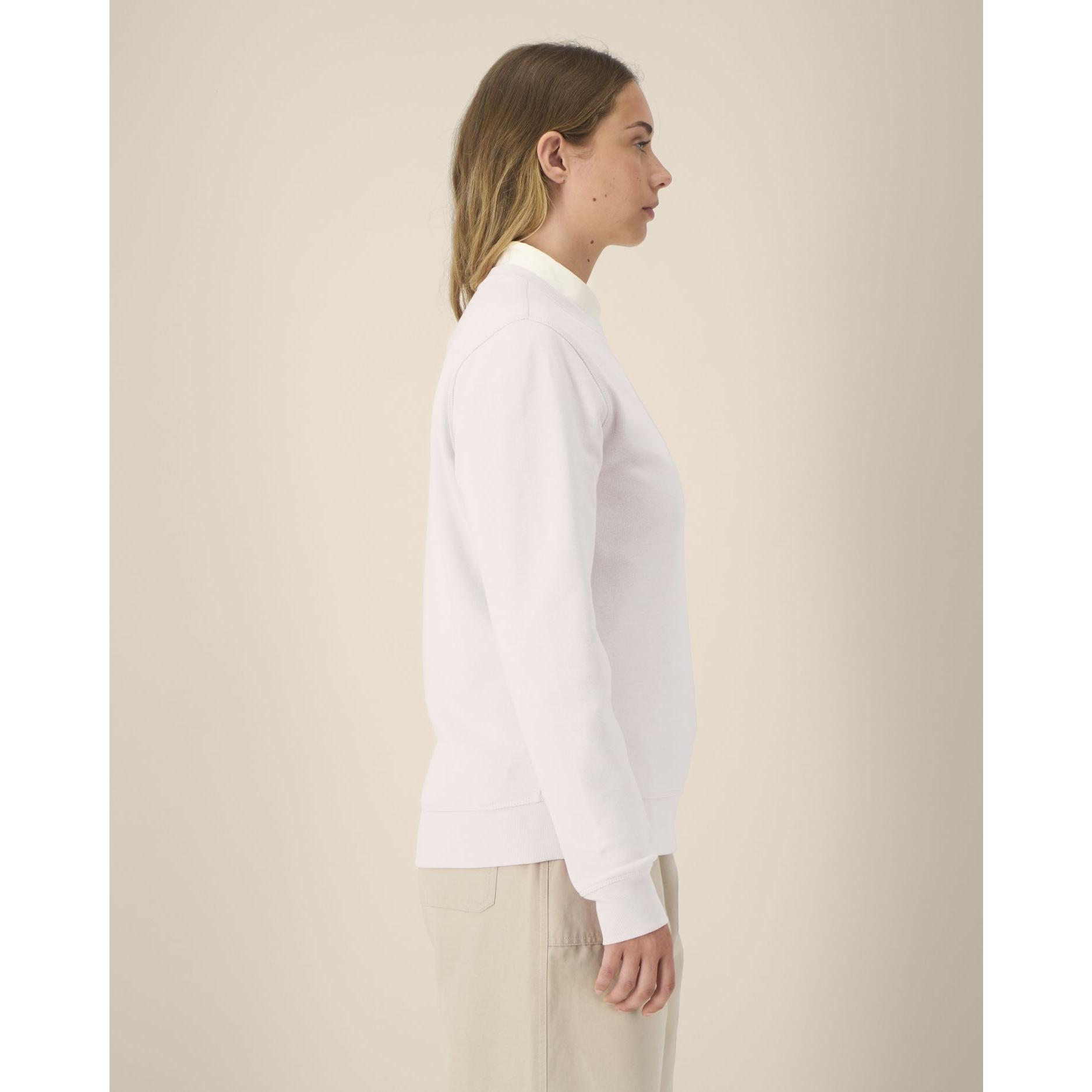 Bluză cu guler rotund Unisex Roller Vintage White L
