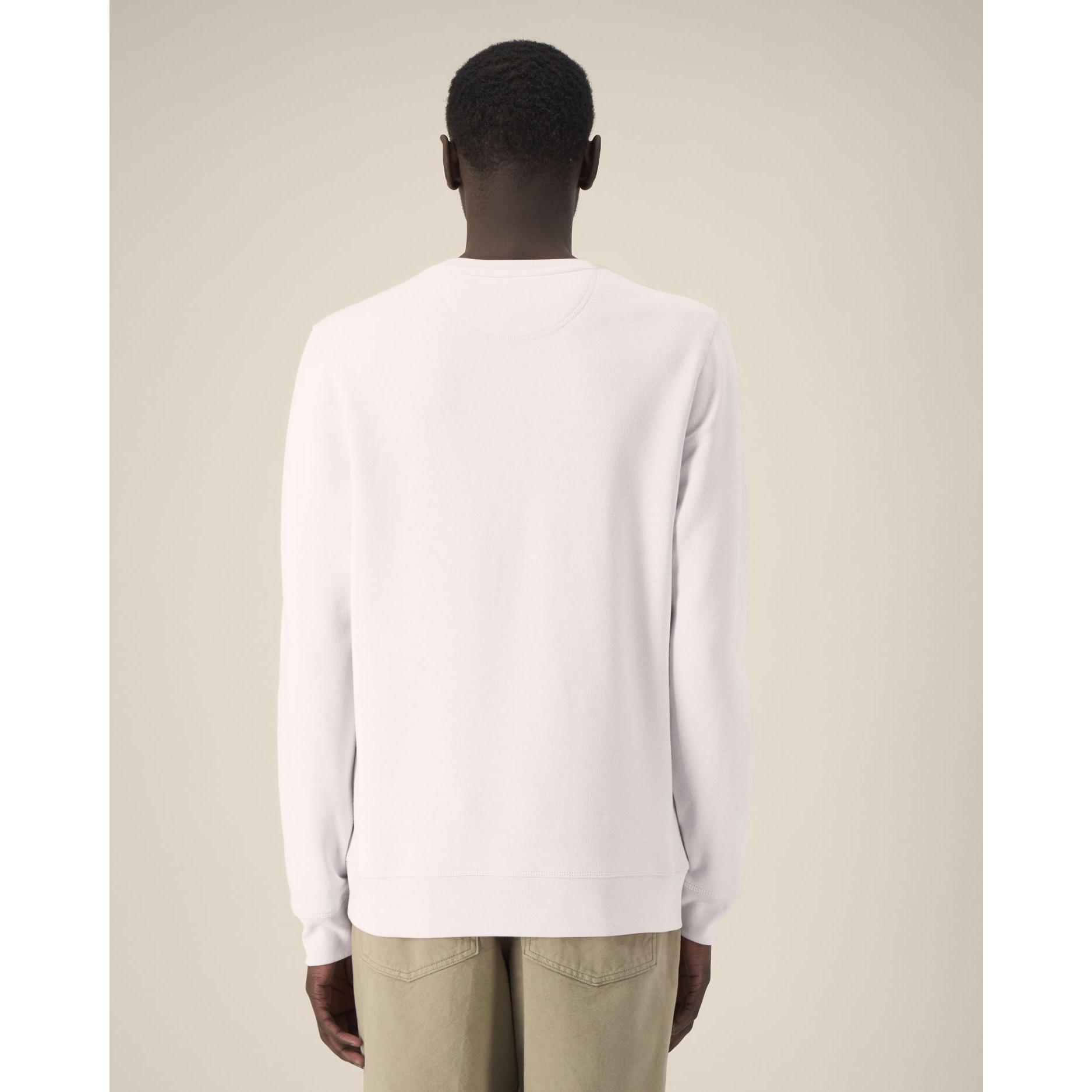 Bluză cu guler rotund Unisex Roller Vintage White L