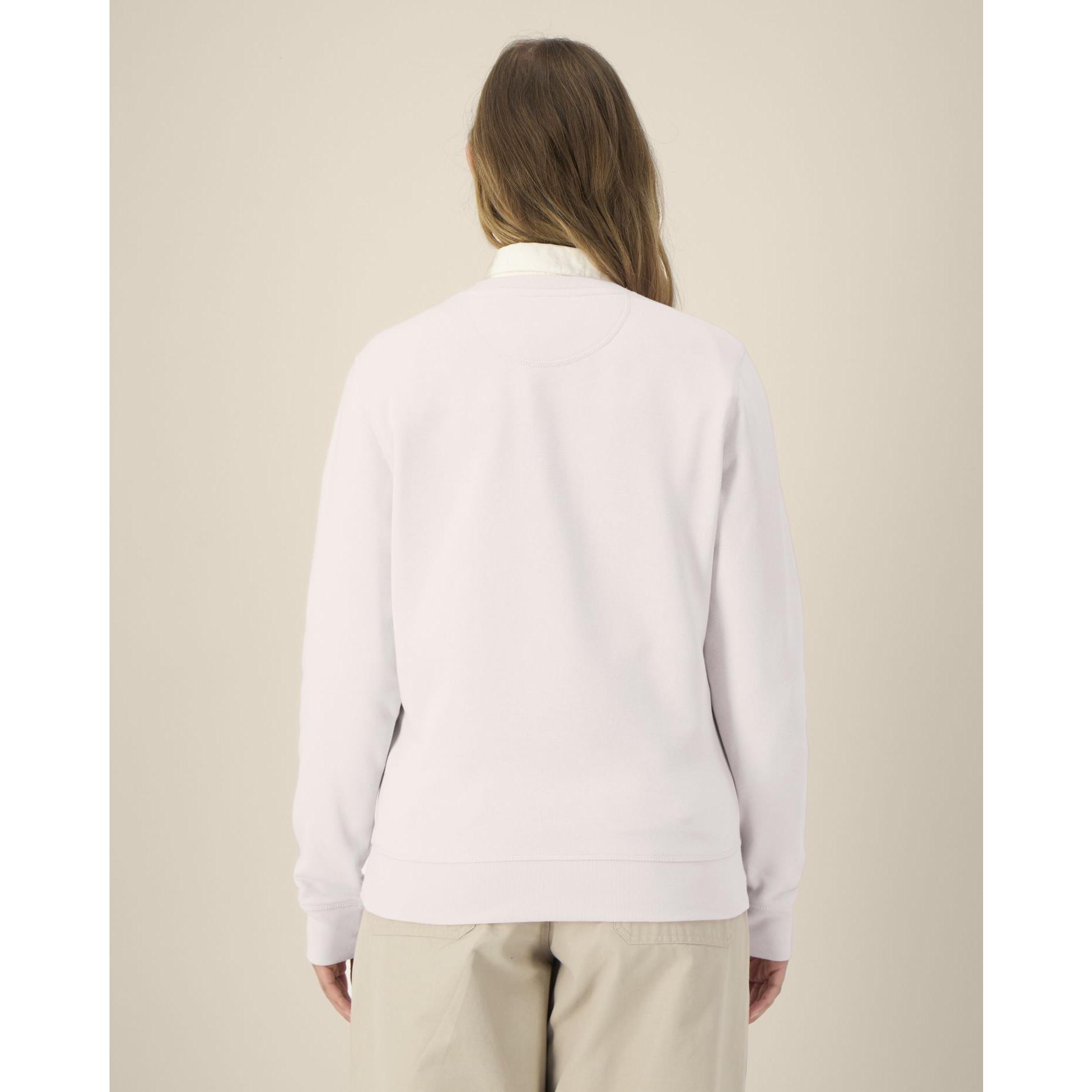 Bluză cu guler rotund Unisex Roller Vintage White L