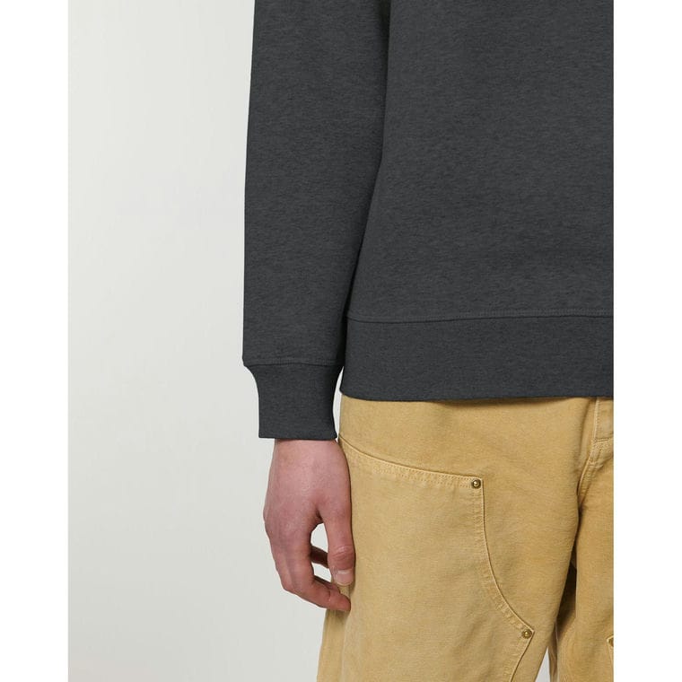 Bluză cu guler rotund Unisex Roller Dark Heather Grey XXL