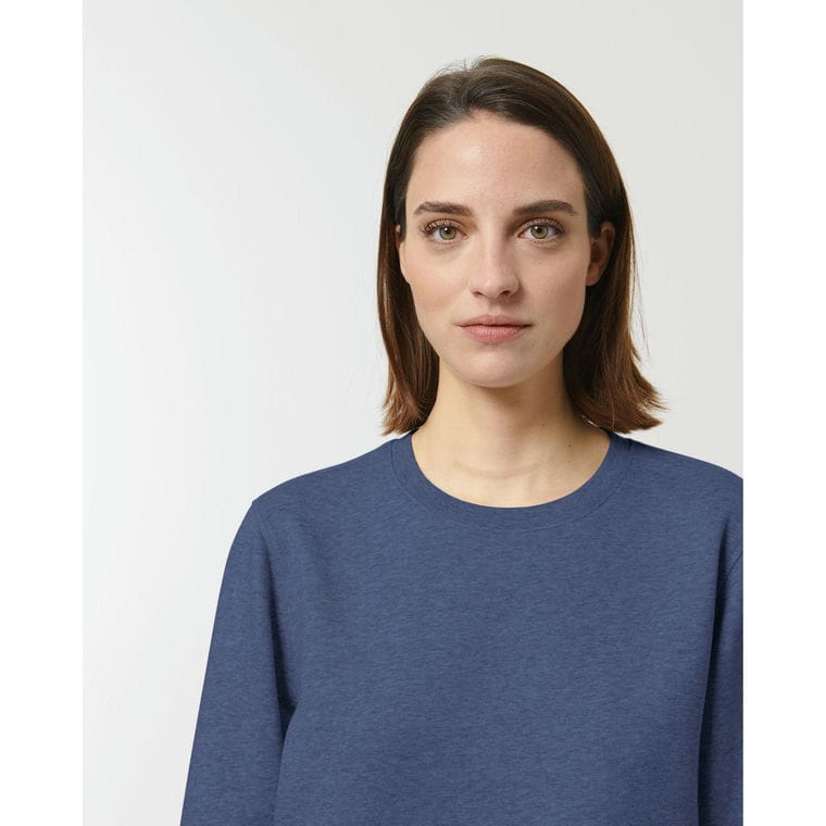 Bluză cu guler rotund Unisex Roller Dark Heather Indigo XXL