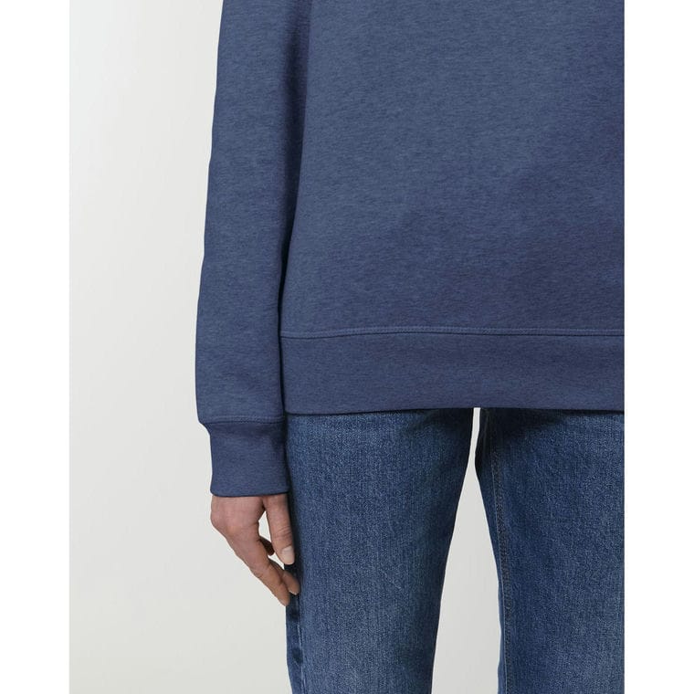 Bluză cu guler rotund Unisex Roller Dark Heather Indigo XXL