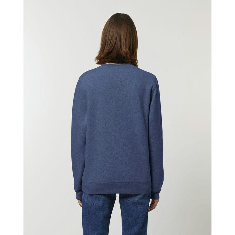 Bluză cu guler rotund Unisex Roller Dark Heather Indigo XXL