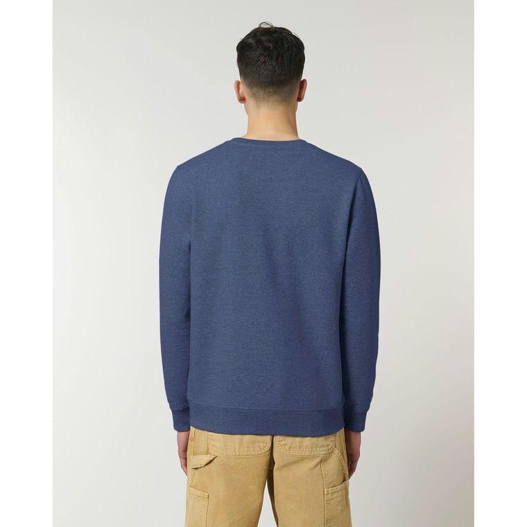 Bluză cu guler rotund Unisex Roller Dark Heather Indigo XXL