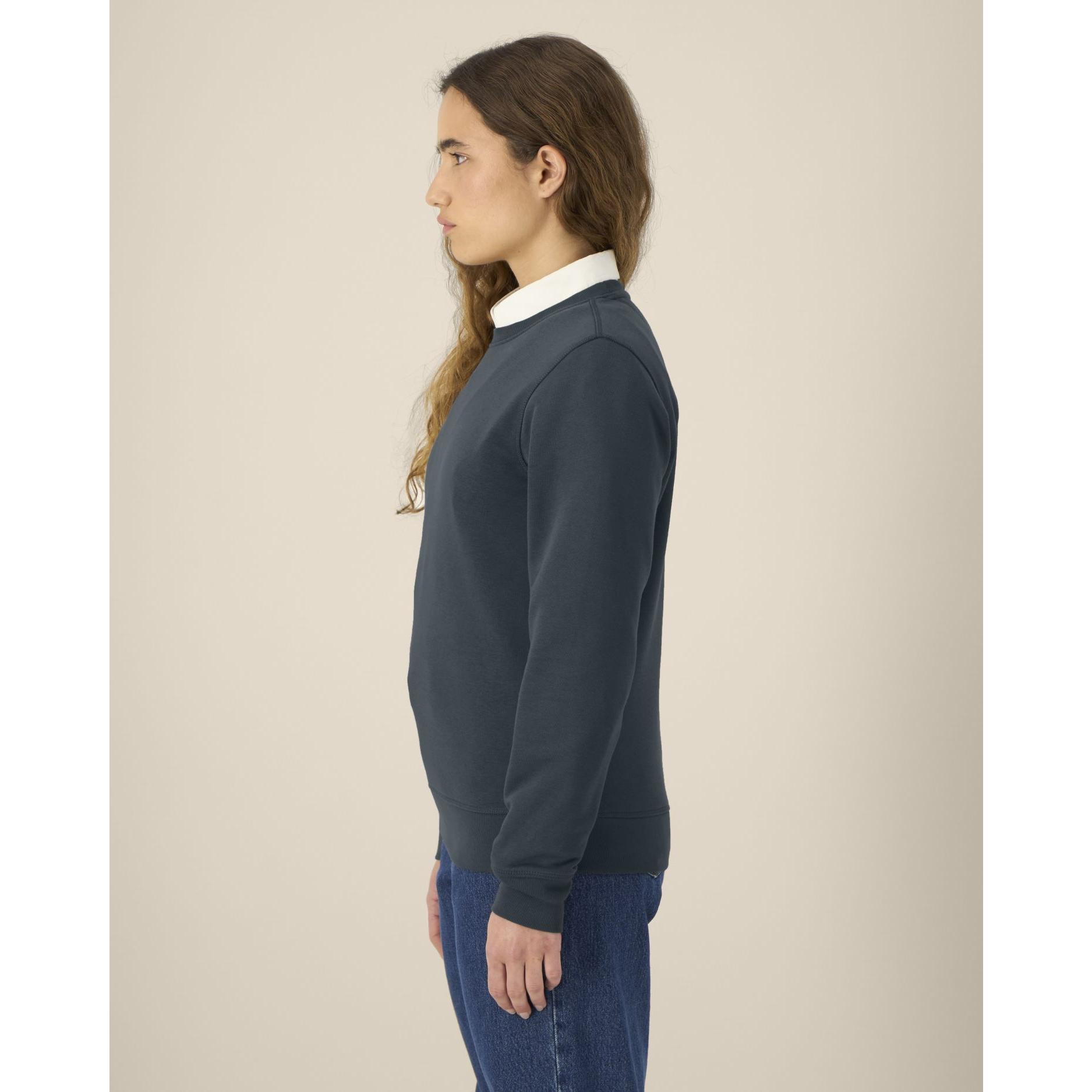 Bluză cu guler rotund Unisex Roller India Ink Grey L