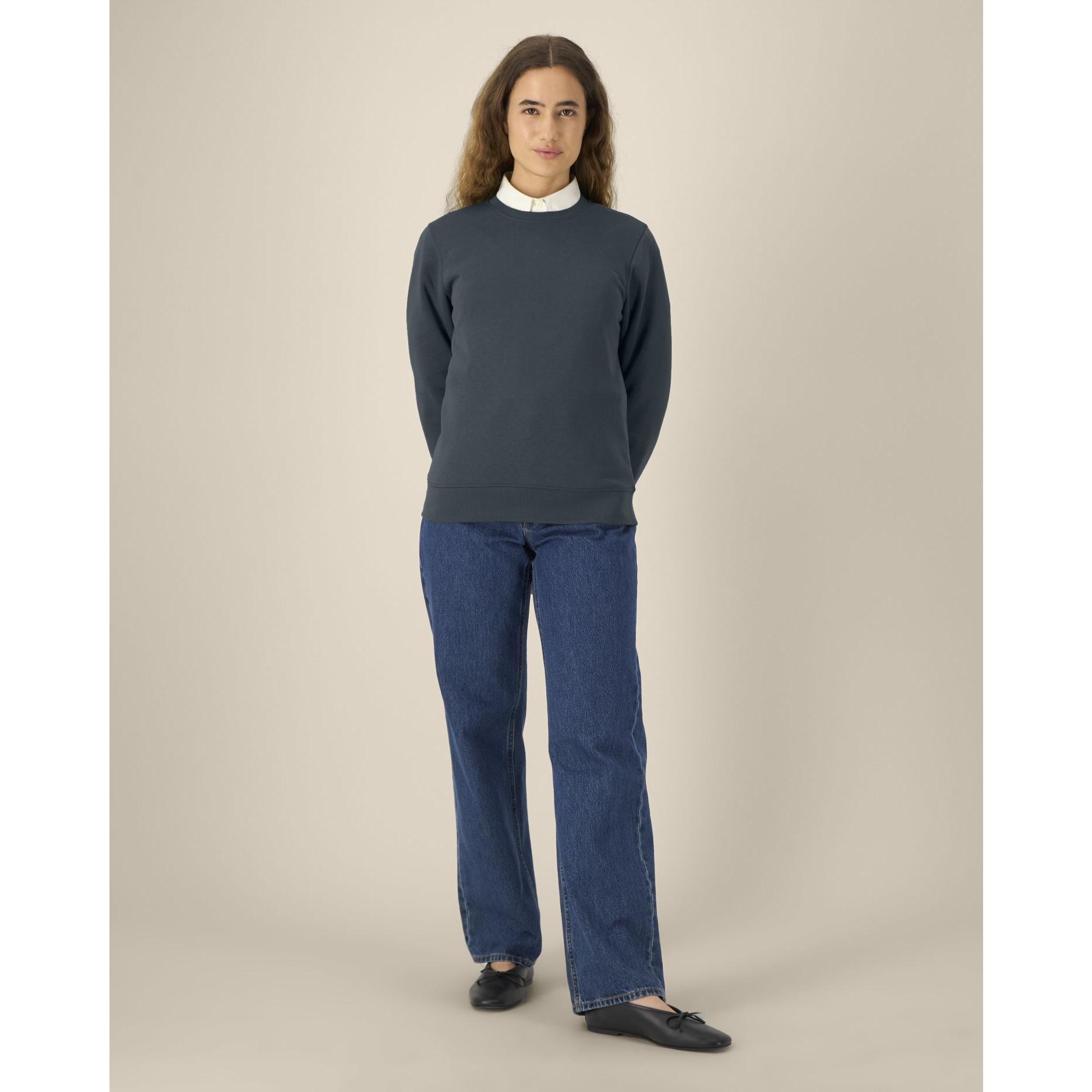Bluză cu guler rotund Unisex Roller India Ink Grey L