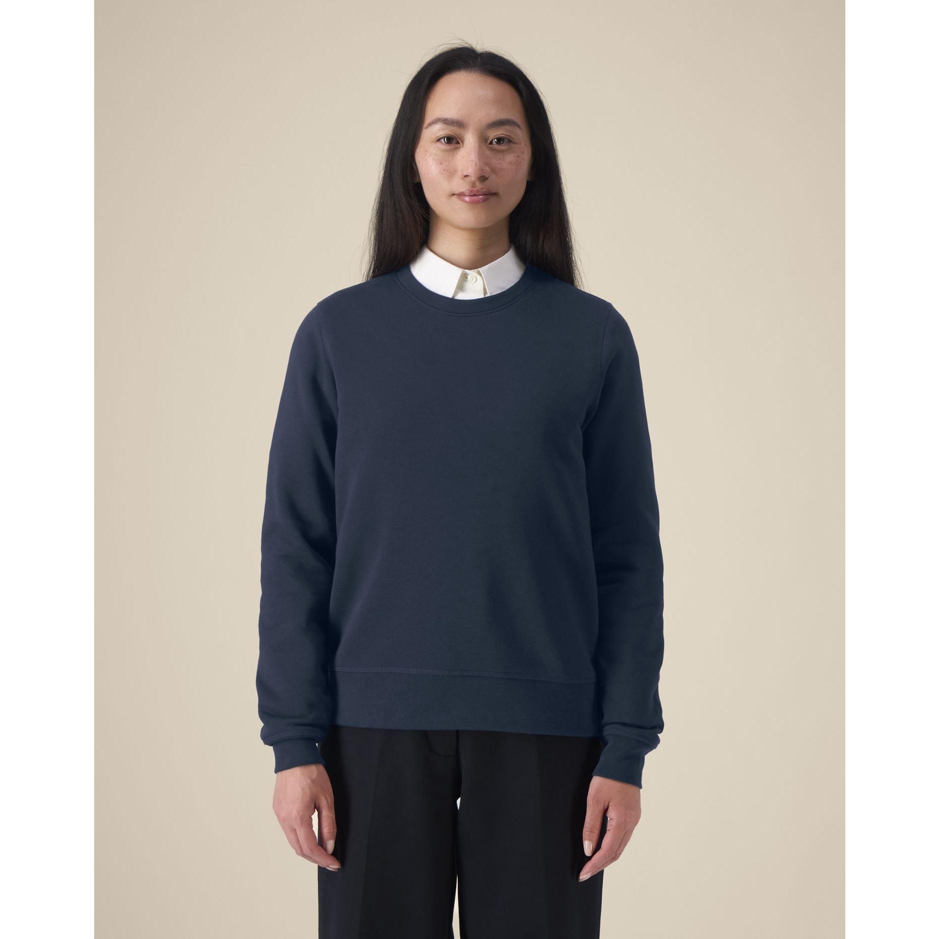 Bluză cu guler rotund Unisex Roller French Navy L