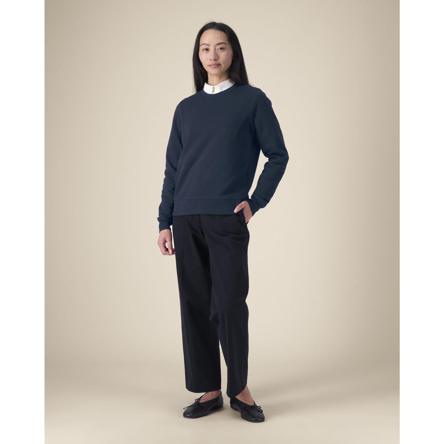 Bluză cu guler rotund Unisex Roller French Navy L