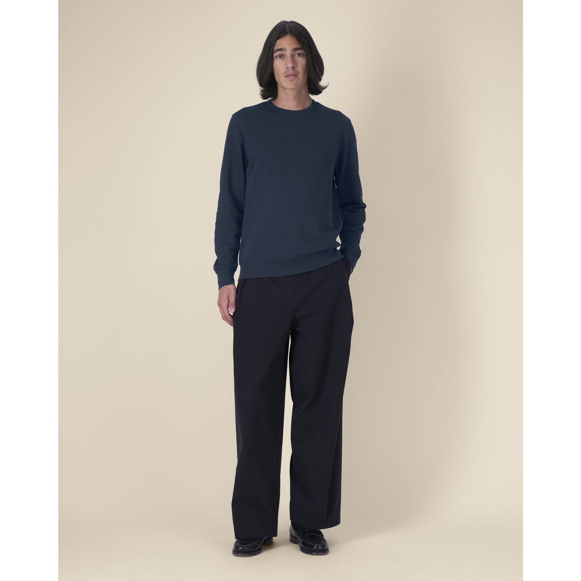 Bluză cu guler rotund Unisex Roller French Navy L