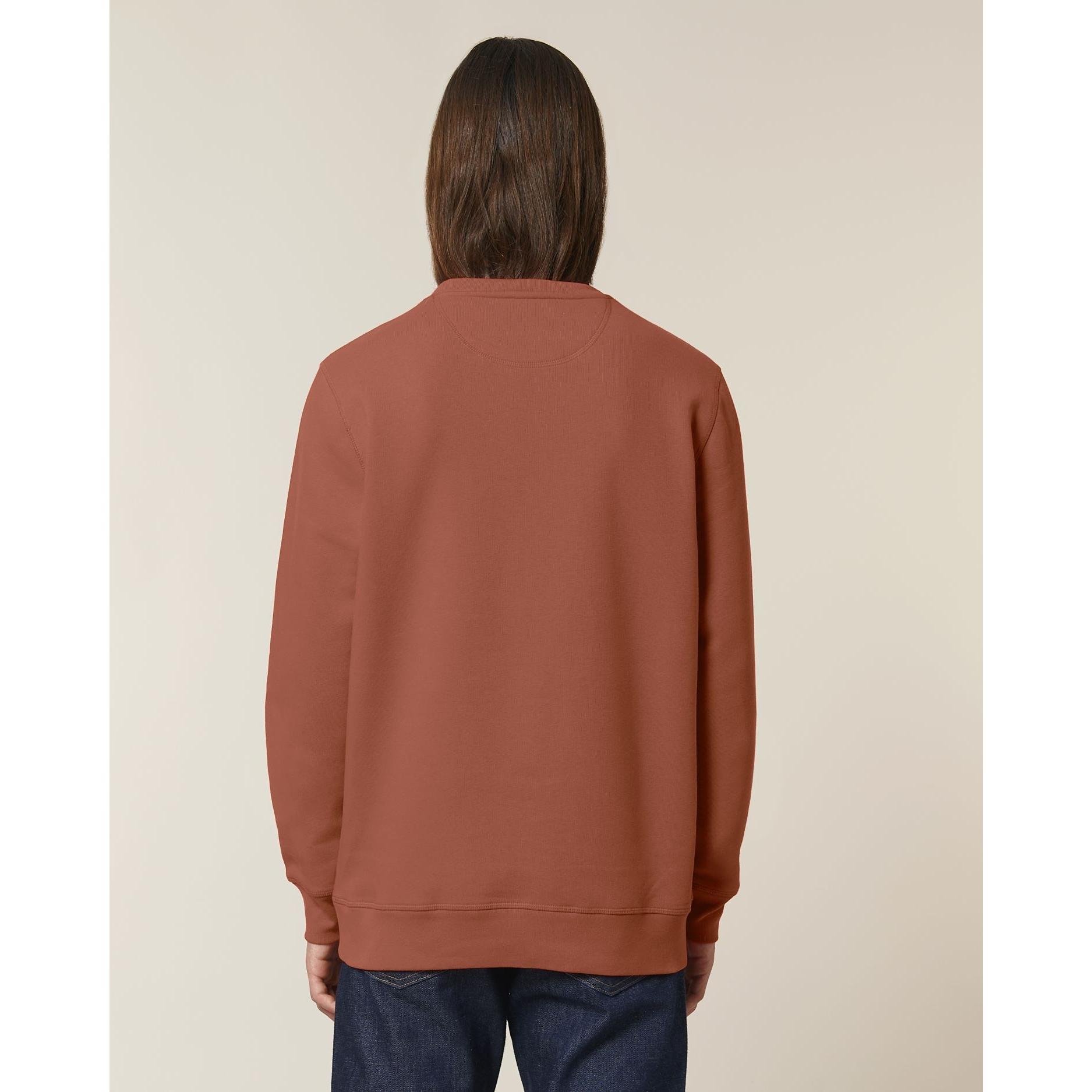 Bluză cu guler rotund Unisex Roller Heritage Brown L