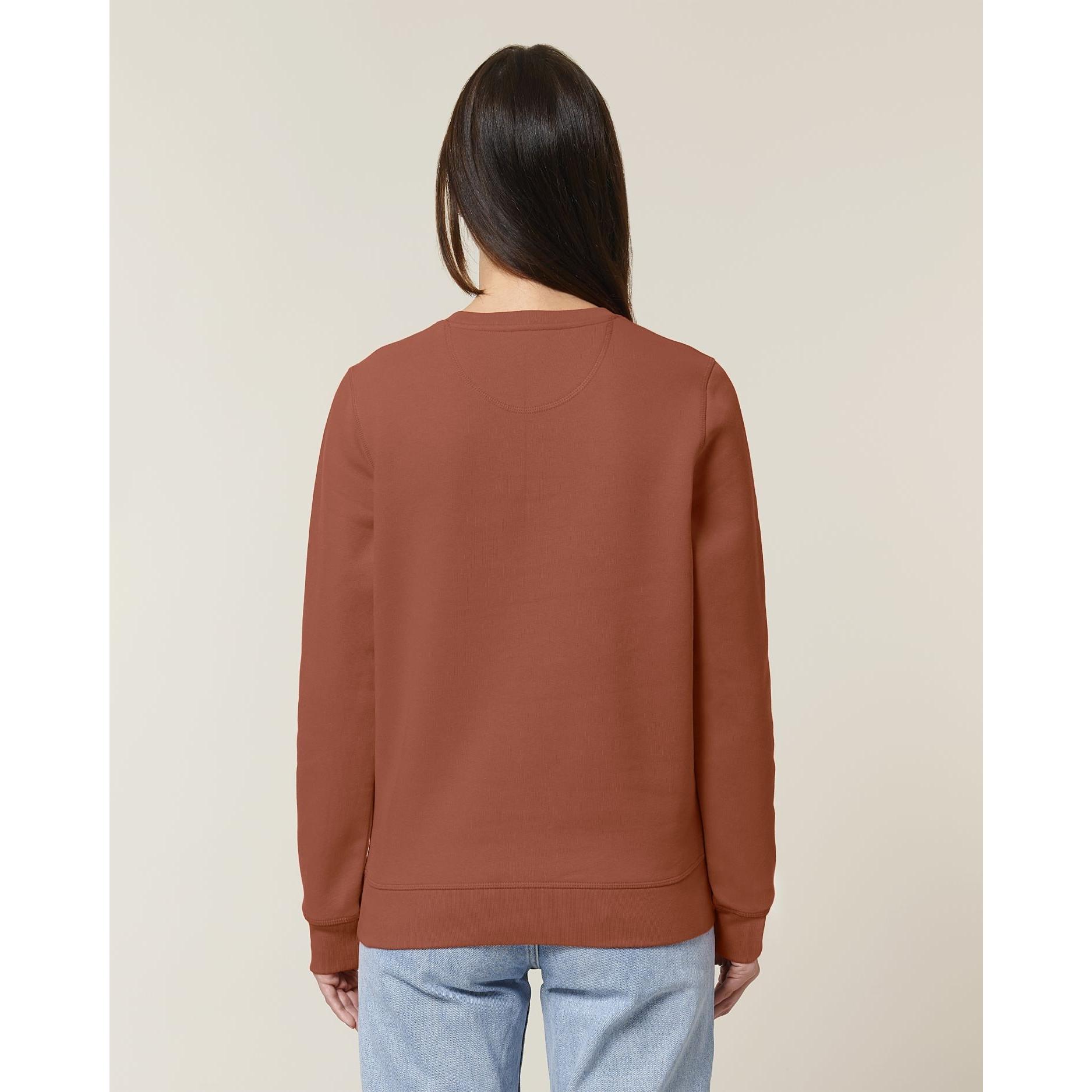 Bluză cu guler rotund Unisex Roller Heritage Brown L
