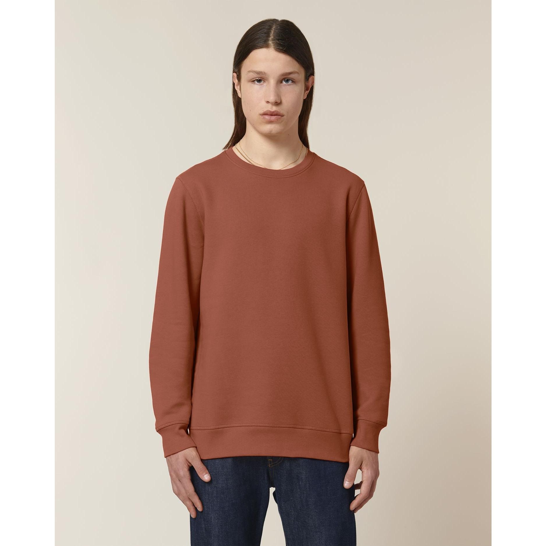 Bluză cu guler rotund Unisex Roller Heritage Brown L