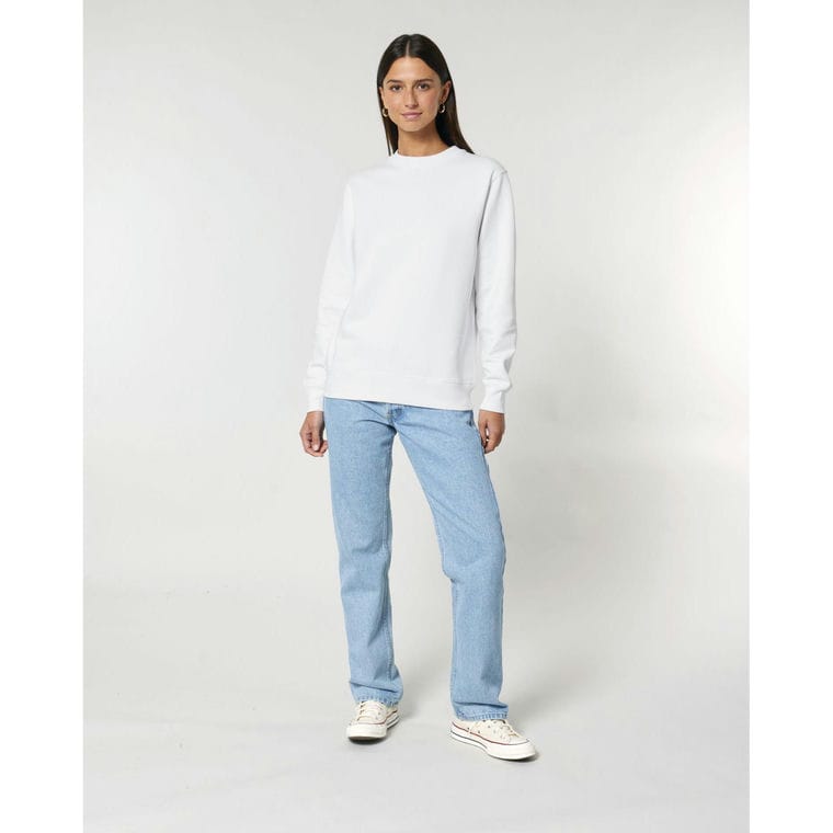 Bluză cu guler rotund Unisex Changer 2.0 White XXL