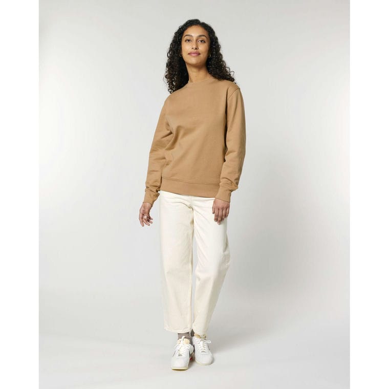 Bluză cu guler rotund Unisex Changer 2.0 Latte XXL