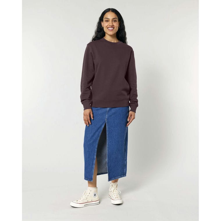 Bluză cu guler rotund Unisex Changer 2.0 Red Brown XXL