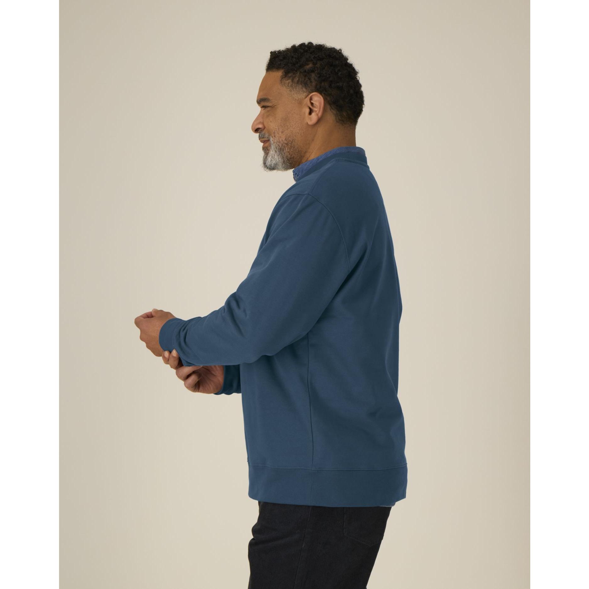 Bluză cu guler rotund Unisex Changer 2.0 Deep Teal 3XL
