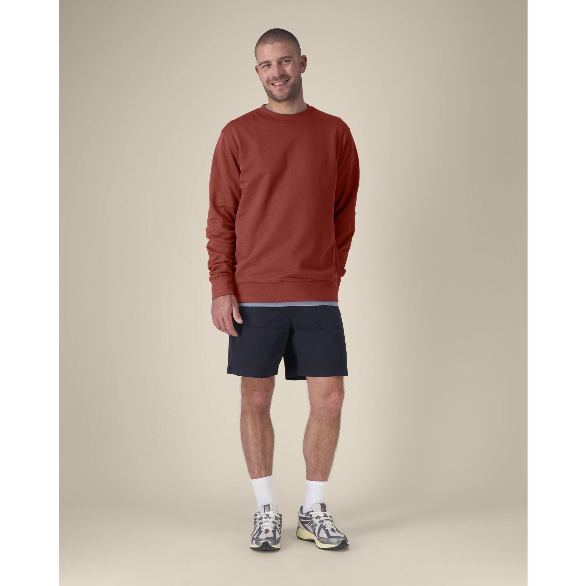 Bluză cu guler rotund Unisex Changer 2.0 Earthy Red M