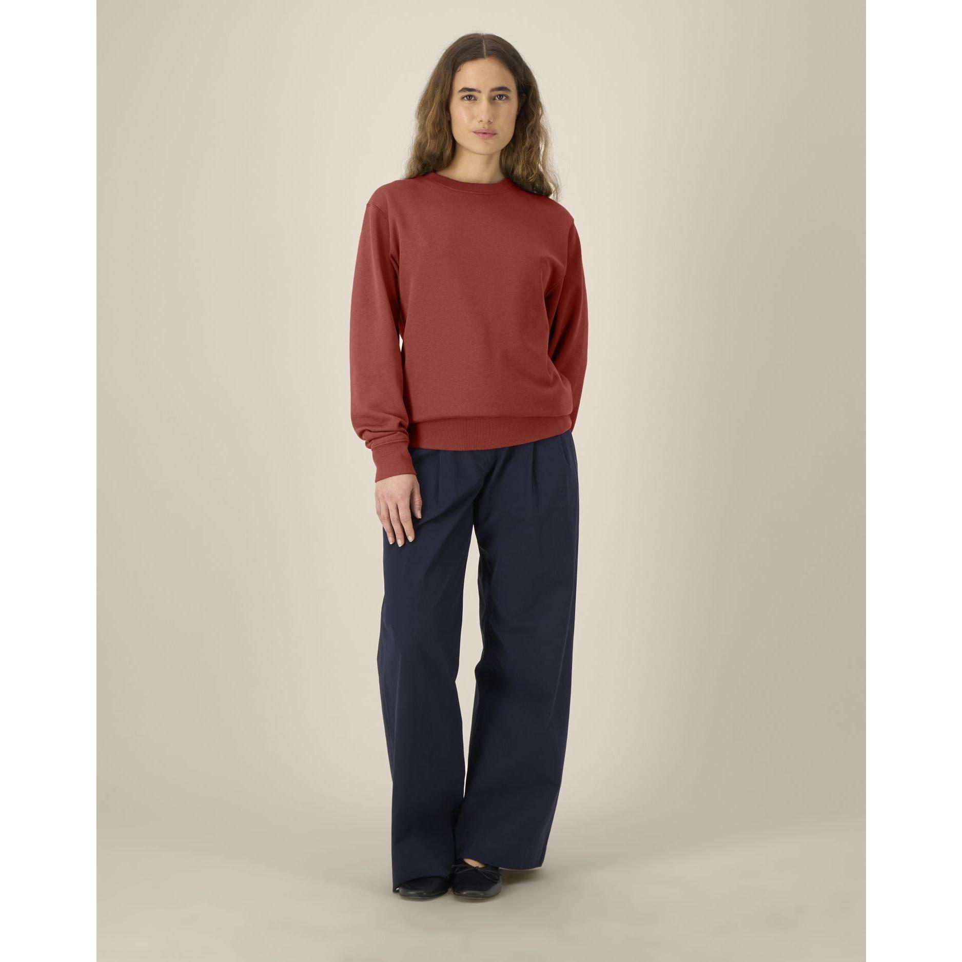 Bluză cu guler rotund Unisex Changer 2.0 Earthy Red M
