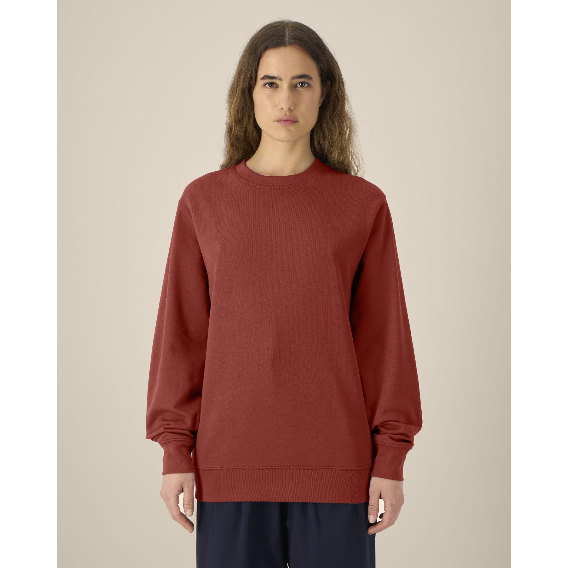 Bluză cu guler rotund Unisex Changer 2.0 Earthy Red M