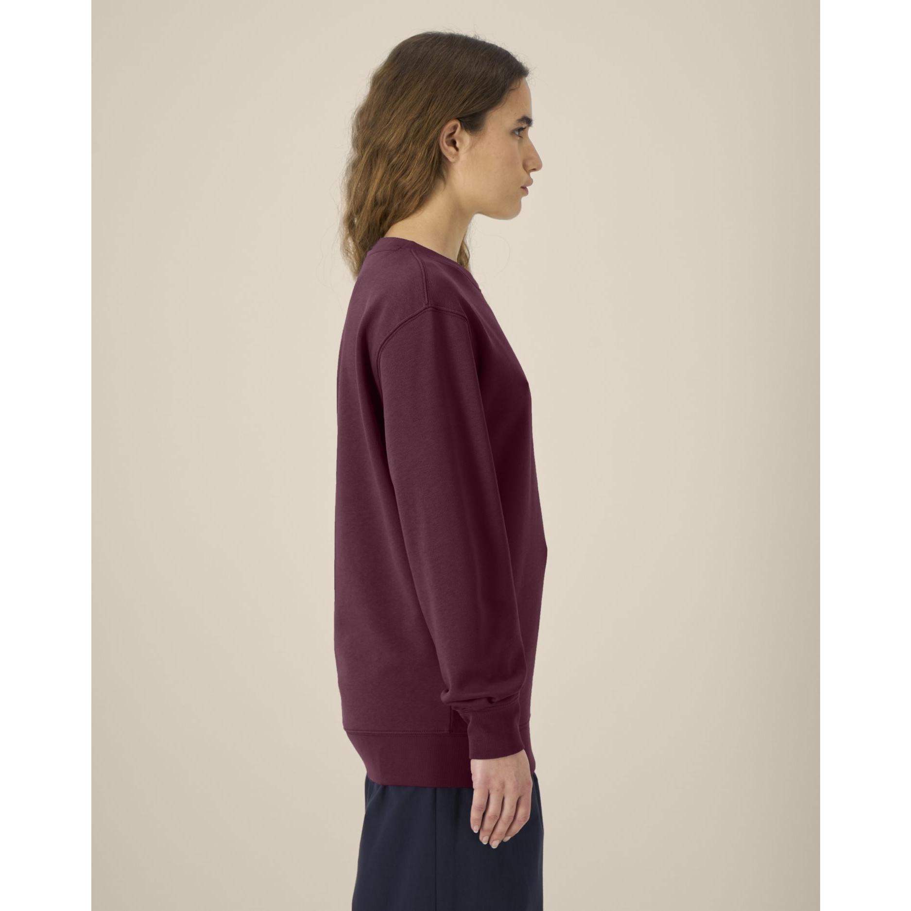 Bluză cu guler rotund Unisex Changer 2.0 Deep Plum M