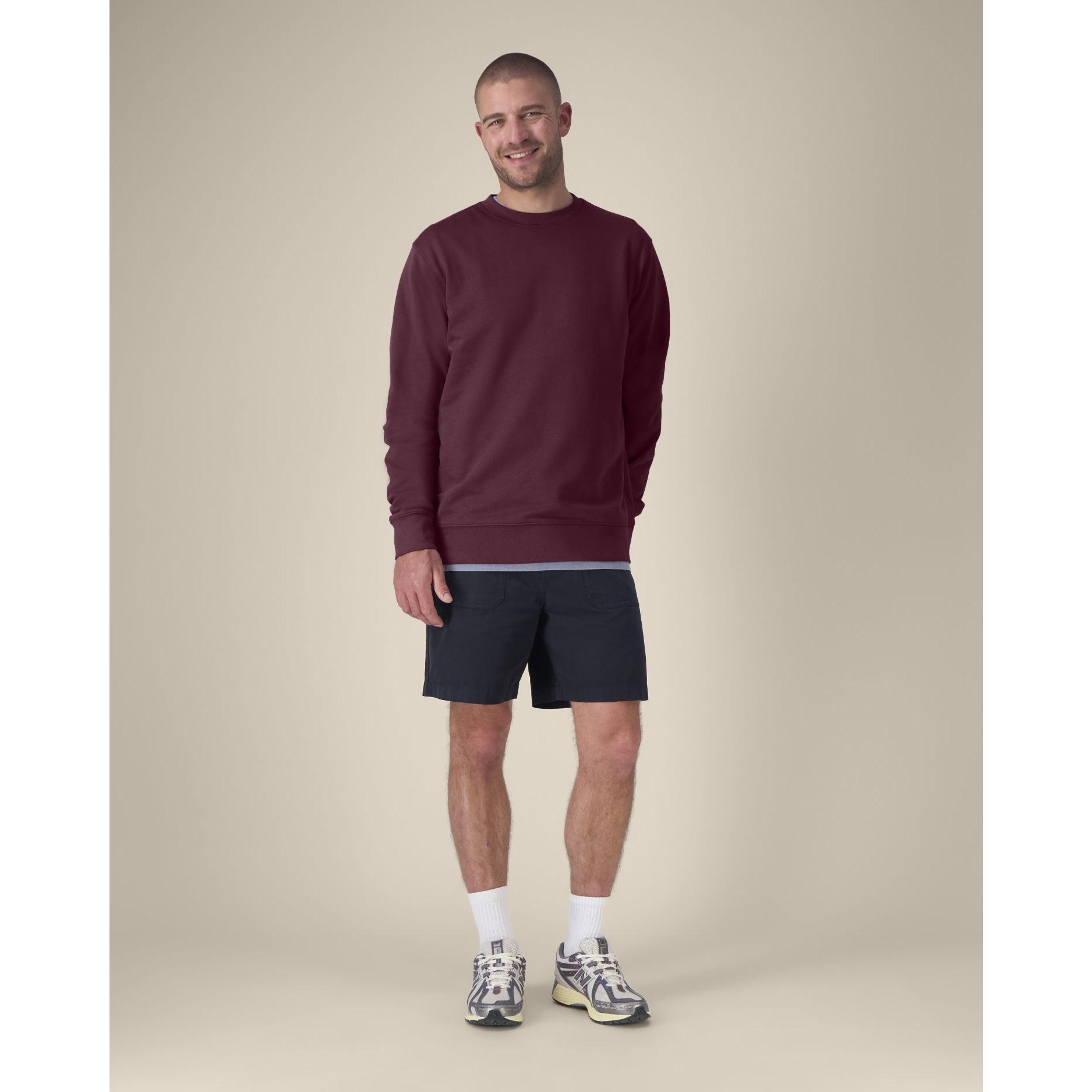 Bluză cu guler rotund Unisex Changer 2.0 Deep Plum M