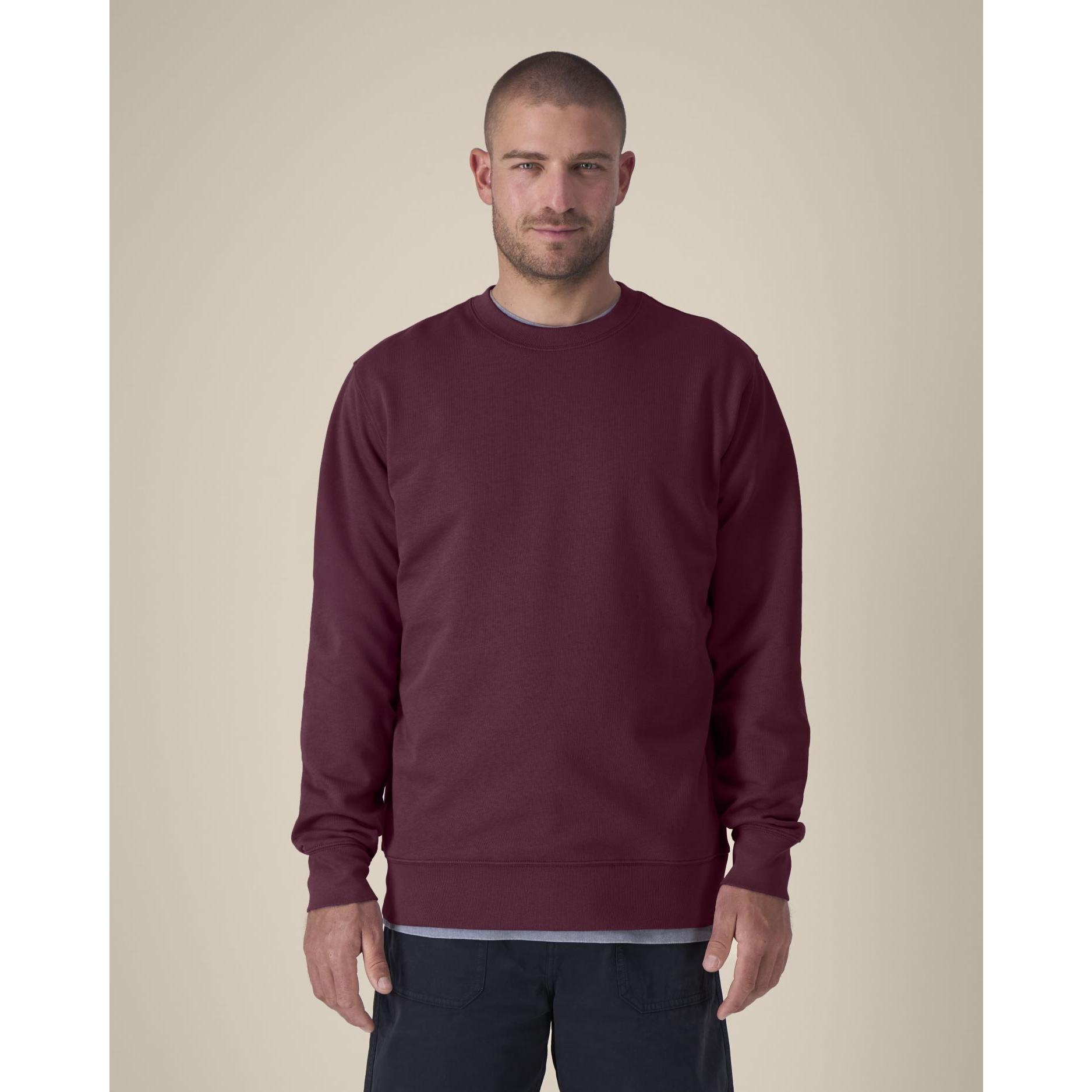 Bluză cu guler rotund Unisex Changer 2.0 Deep Plum M