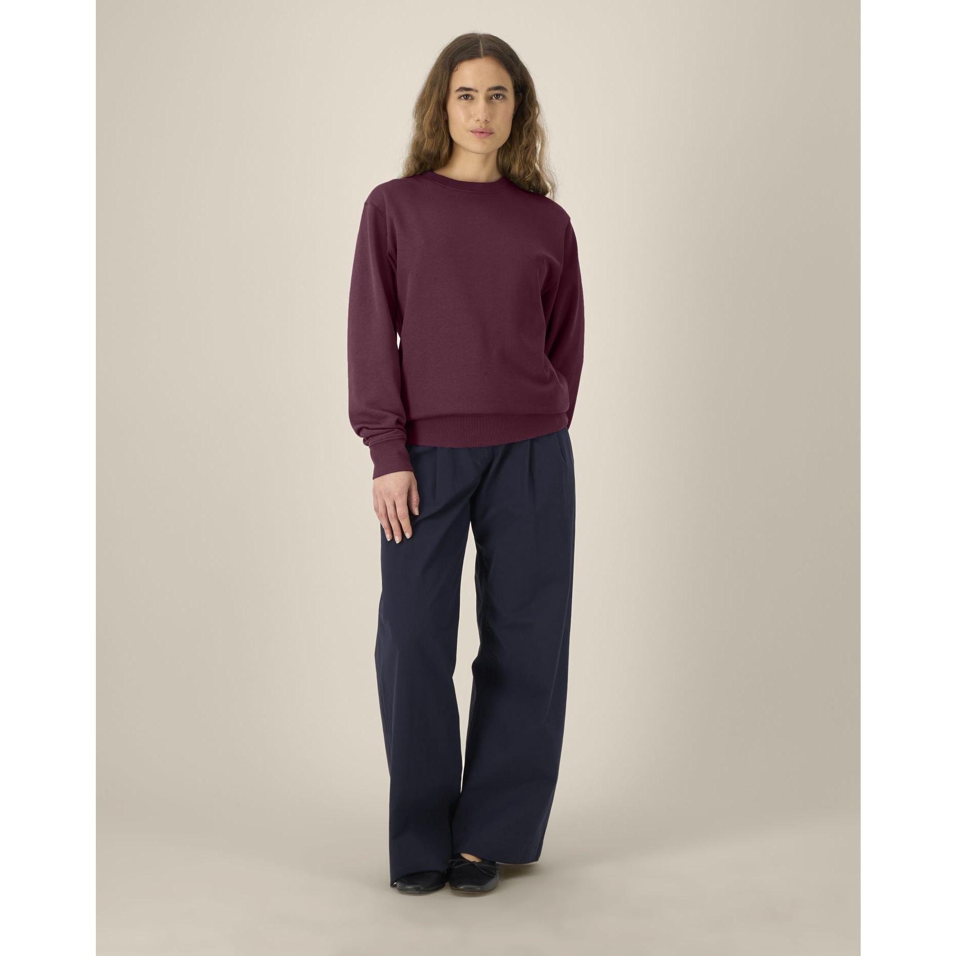 Bluză cu guler rotund Unisex Changer 2.0 Deep Plum M