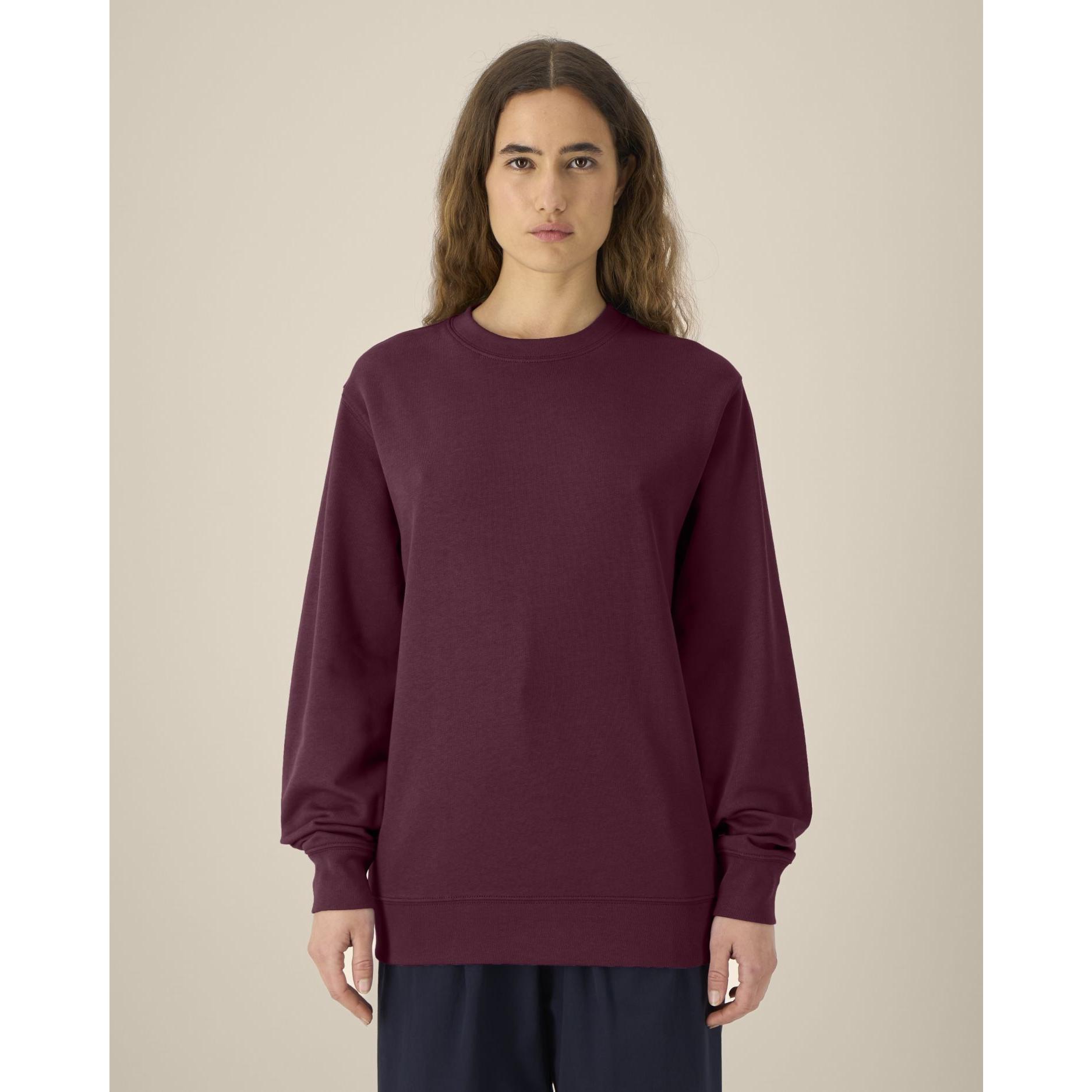 Bluză cu guler rotund Unisex Changer 2.0 Deep Plum M