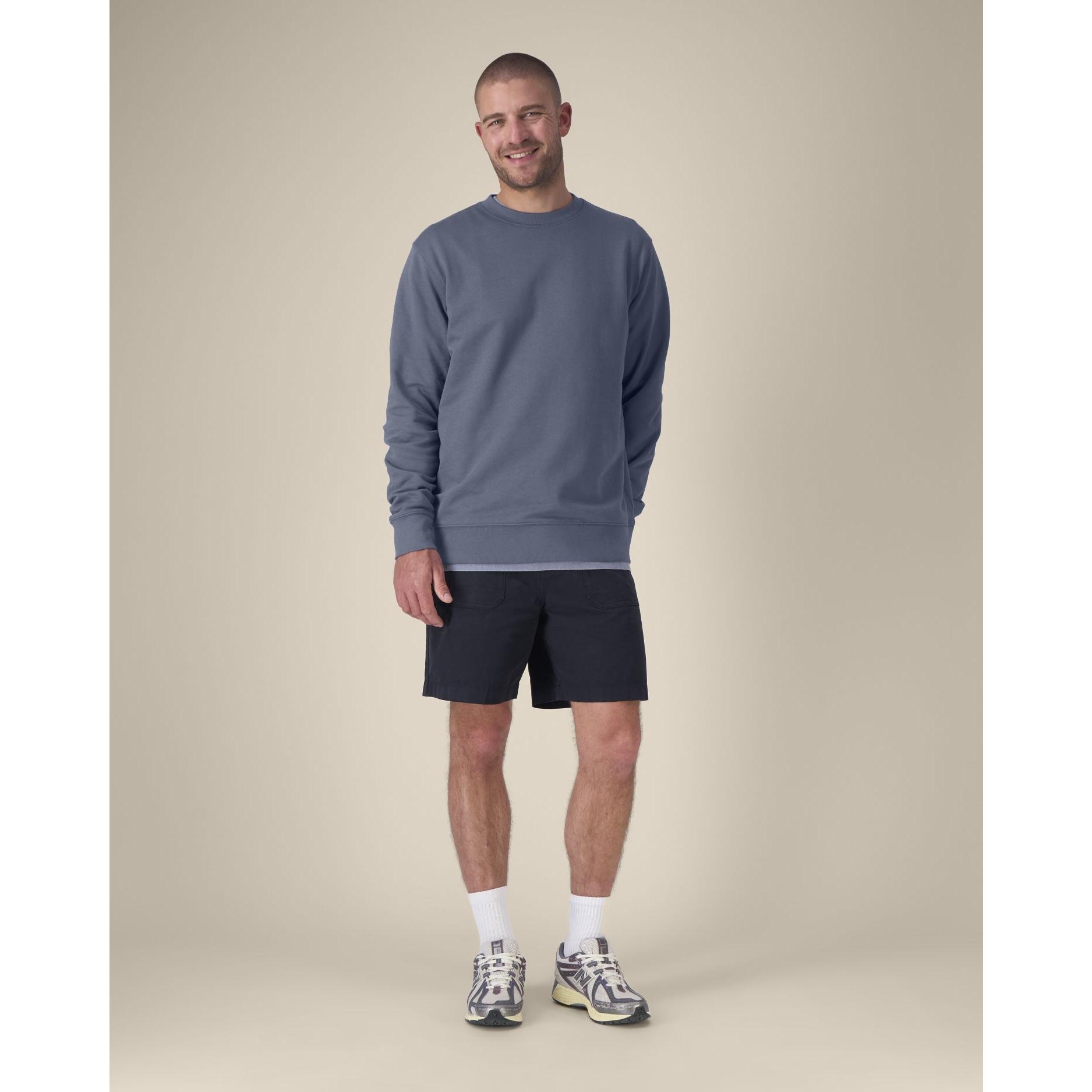 Bluză cu guler rotund Unisex Changer 2.0 Blue Grey 3XL