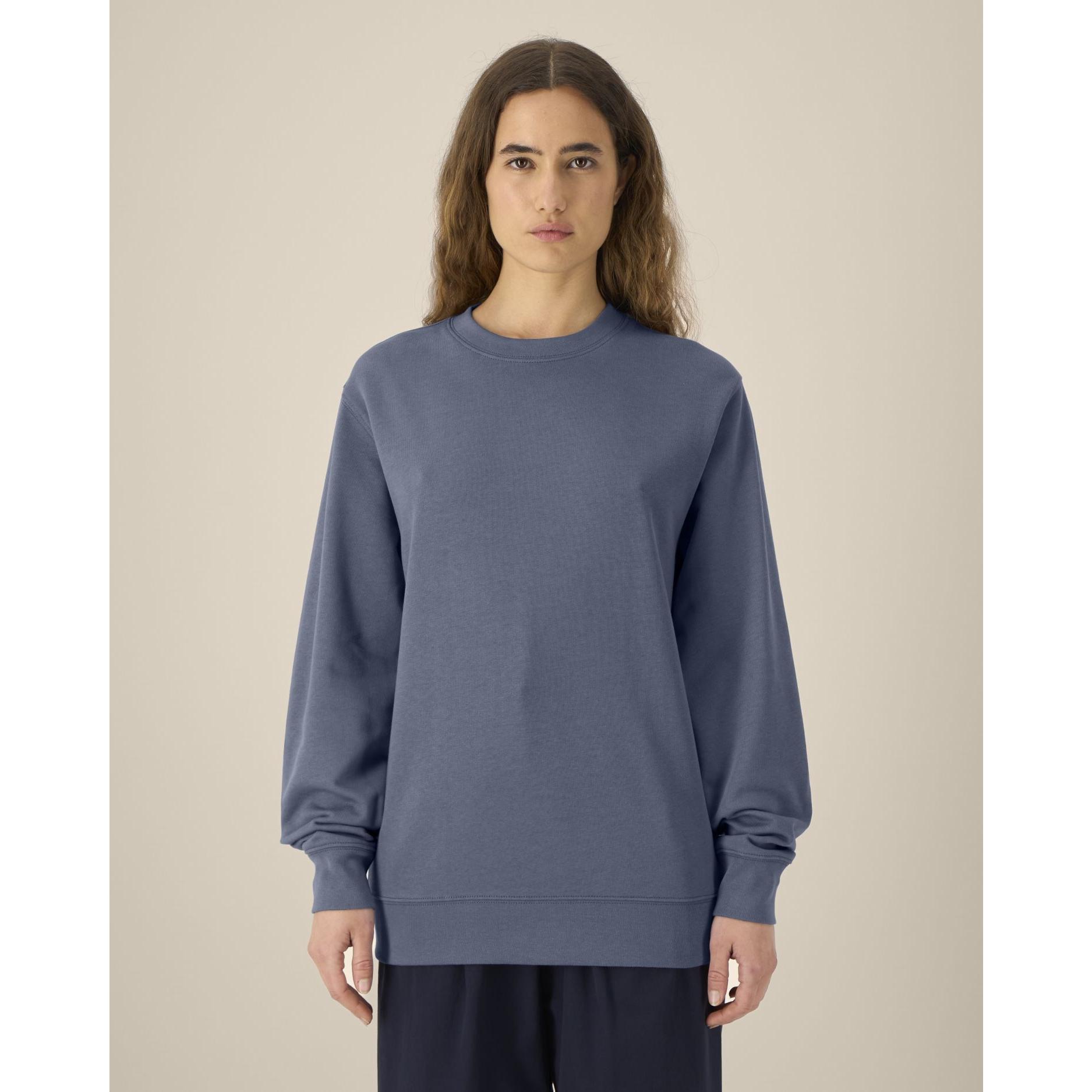 Bluză cu guler rotund Unisex Changer 2.0 Blue Grey 3XL